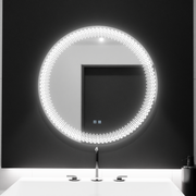 Kerek LED -tükör, 70 cm, Corona érintés, leolvasztási rendszer, dimablable