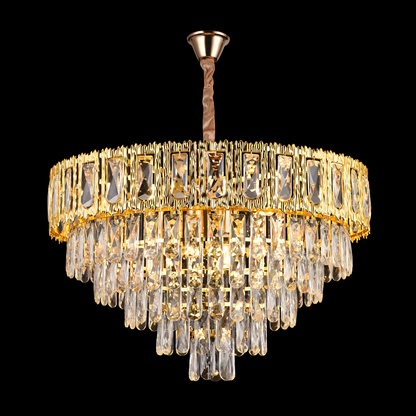 Belvedere Magno 8xe14 kristálycsillár, 60 cm átmérőjű, fényes arany, állítható magasság