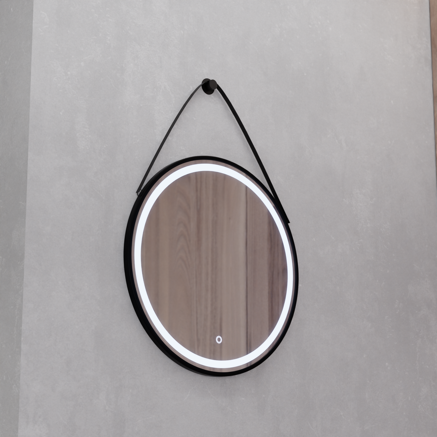 A tükör LED kerek 60 cm -es alapvető érintés