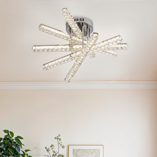 LED LULS LUL LUELLA, 68W, lineáris, hideg/forró/semleges fény, instabil, ezüst