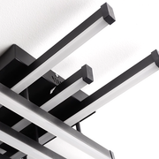 LED csillár távirányítóval LINEX, 108W, 8 elem, hideg/meleg/semleges fény, szabályozható, fekete