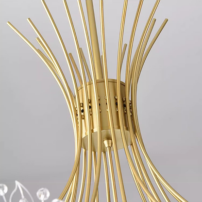 Csillár zethos kristály 13xg4 arany, 49 cm átmérőjű