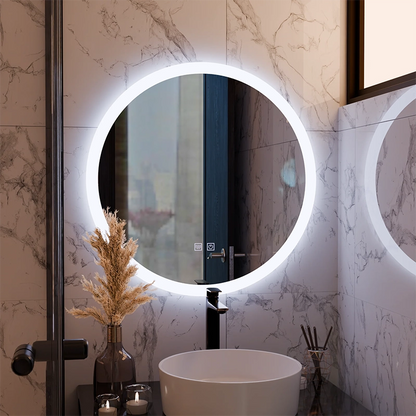 Kerek LED-es tükör, 60cm, Noxia Touch, Páramentesítő rendszer, Tompítható