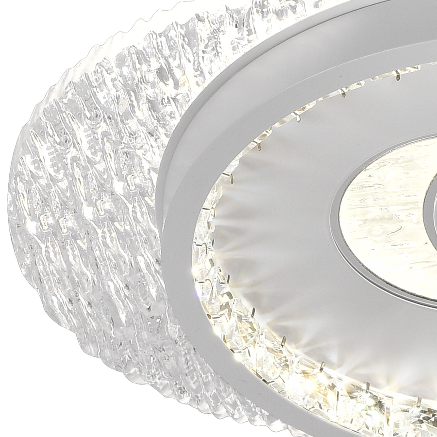 LED LED Peru 36W, 2 kör, hideg/forró/semleges fény, fekete