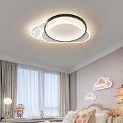 LED -csillár távirányító regény 125W, felhő, hideg/forró/semleges fény, instabil, fekete -fehér