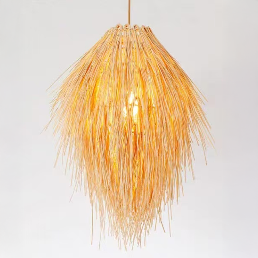 Vintage Harper csillár, 1xe27, rusztikus pajta, zsineg és fém, 150 cm, fekete