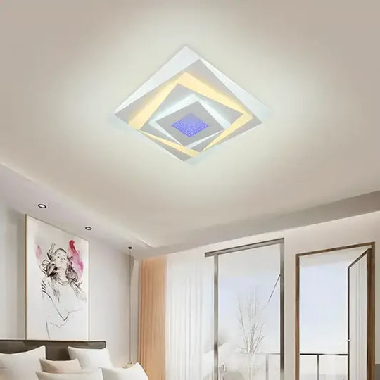 LED csillár NIVARA RGB 3D 40W, hideg/meleg/semleges fény, fehér