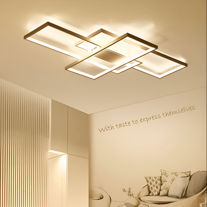 LED -csillár Landyn 71W távirányítóval, hideg/forró/semleges fény, instabil, fehér