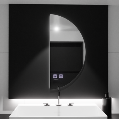 FELHOLD Crescent LED tükör, 160x80cm, Touch System, Hideg fény 6000K, Tompítható