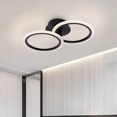 LED -csillár Betty távirányítóval, 28W, 2 kör, hideg/forró/semleges fény, instabil, fekete