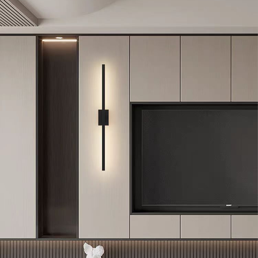 LED LED Raffaela 19W 3000K, 4000K, 6000K, 80 cm fekete akril