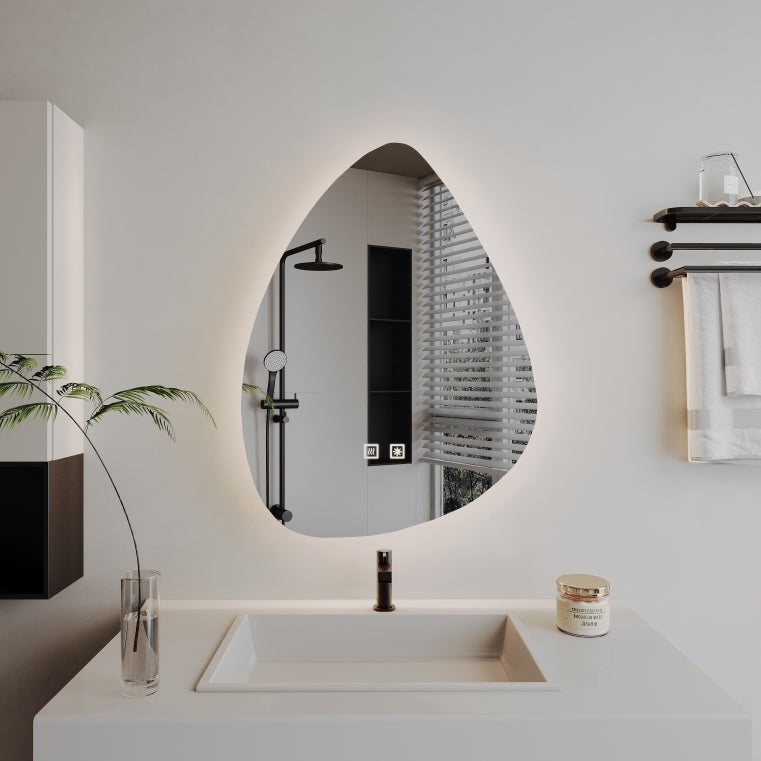 Szabálytalan LED tükör, Demist, 50x70cm, Z001 Basic Touch