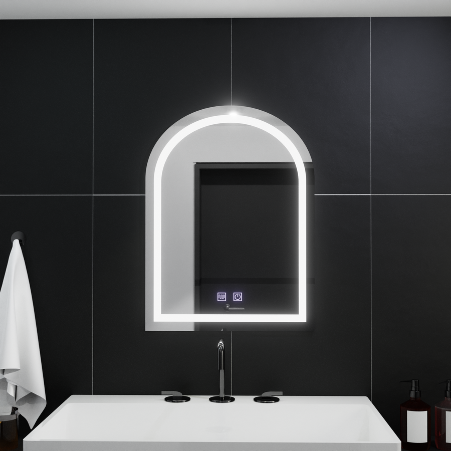 Arcata 60x80cm LED -tükör, Arco Touch, leolvasztási rendszer, dimálható