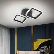 LED LED Pulsaris 22W, 2 négyzet, hideg/forró/semleges fény, fekete