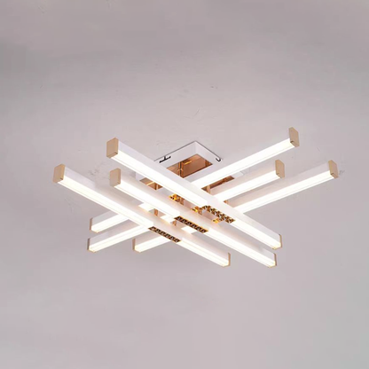 LED csillár távirányítóval LT178/6WH, 84W, 6 elem, hideg/meleg/semleges fény, szabályozható, fehér