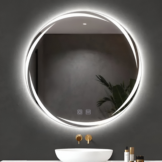 60 cm -es kerek LED -tükör - Spirallus érintő rendszer ismeretlen letiltás