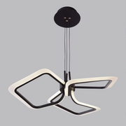 LED LULUS Rimini 51W távvezérlővel, 3 négyzet, hideg/forró/semleges fény, instabil, fekete
