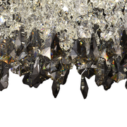 Crystal LED csillár LLC212/400BU kerek, 22W, hideg/meleg/semleges fény, kristályok, fényes króm