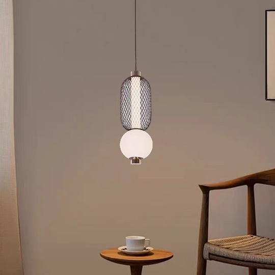 Függesztett LED-csillár LM550/2BK, 11W, fény 3000/4000/6000K, fekete, állítható magasságú modern csillárok alapértelmezett cím Alessandro Design