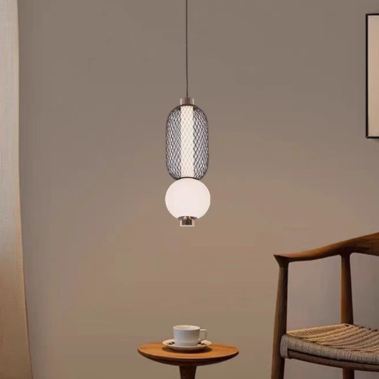 Függesztett LED csillár LM550/2BK, 11W, 3000/4000/6000K fény, fekete, állítható magasságú