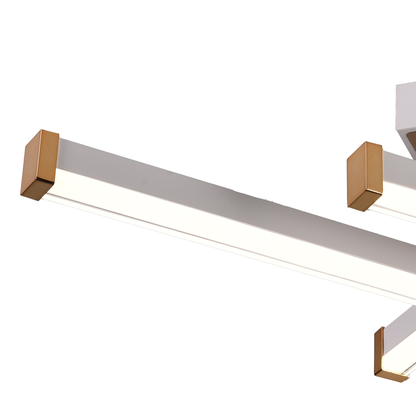 LED csillár távirányítóval LT178/4WH, 54W, 4 elem, hideg/meleg/semleges fény, szabályozható, fehér