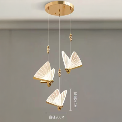 Felfüggesztett vágyat LED LED Acril Valentina 21W távirányítóval, Davable, 3000K/4000K/6000K, arany, fém és akril