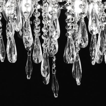 Crystal Chandelier fiamma, 6x E14, 45 cm átmérőjű, arany