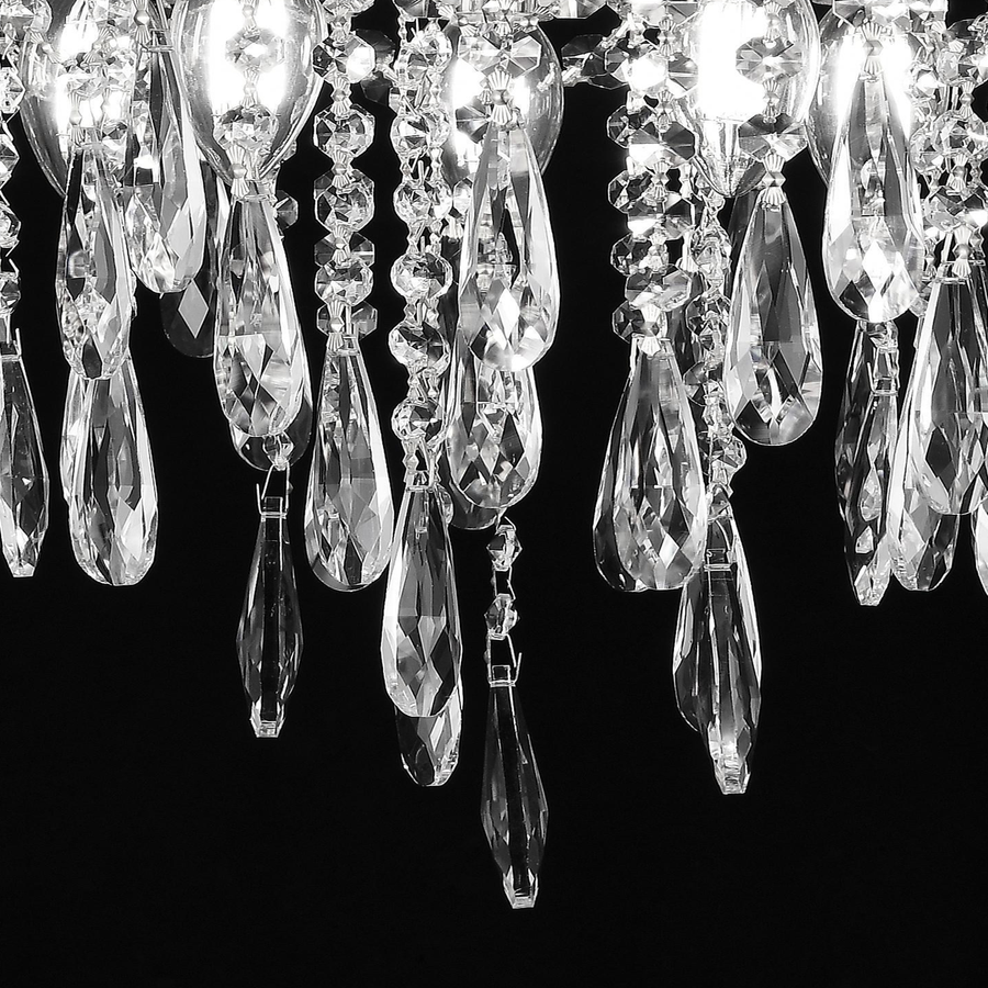 Crystal Chandelier fiamma, 6x E14, 45 cm átmérőjű, arany