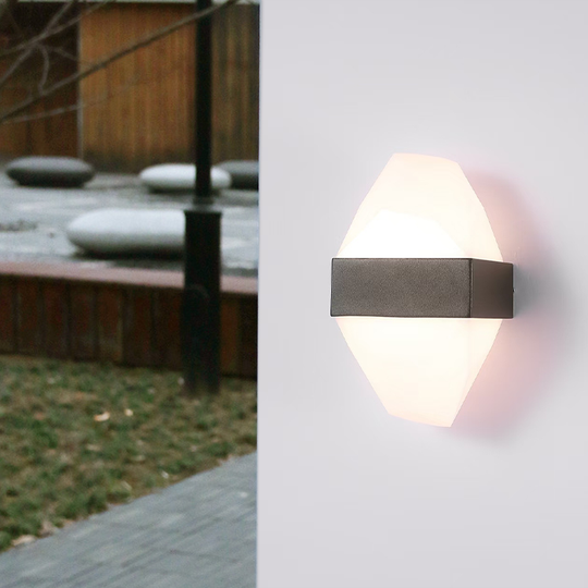 Kültéri LED fali lámpa ICEBERG 10W fém IP65 fekete Kültéri fali lámpák Alapértelmezett cím Alessandro Design
