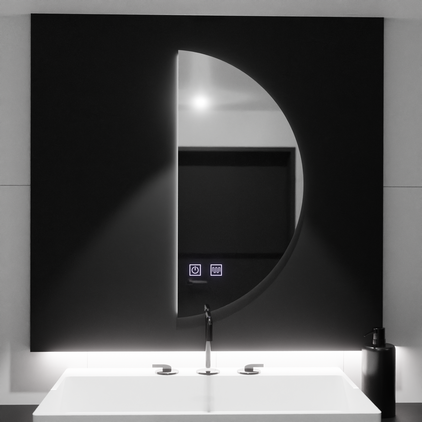 LED -tükör LED LED SEMILUNA 50X100CM - íves érintő rendszer ismeretlen