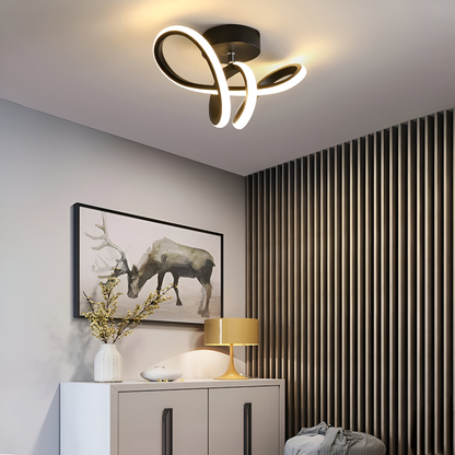 LED LED Vertex Pulse, 24W, hullámos, hideg/forró/semleges fény, fekete