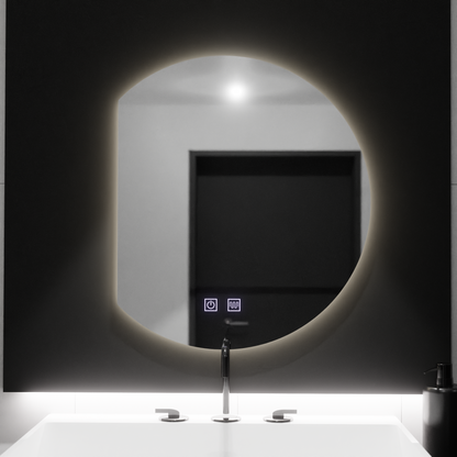 54x60 Semiluna LED -tükör, érintse meg az Arcana -t, leolvasztási rendszer, dimablable