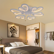 LED -csillár Virág 72W távirányítóval, 6 szirm, hideg/forró/semleges fény, fehér, fehér