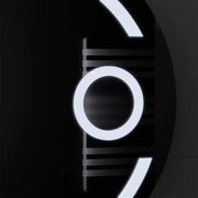 Kerek LED -tükör, 60 cm, Visio MotionGlow Marcello, Leírásos rendszer, óra és hőmérő, kozmetikai lupa, dimálható