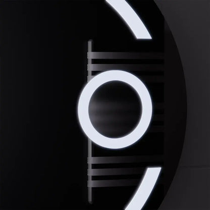 Kerek LED -tükör, 60 cm, Visio MotionGlow Marcello, Leírásos rendszer, óra és hőmérő, kozmetikai lupa, dimálható