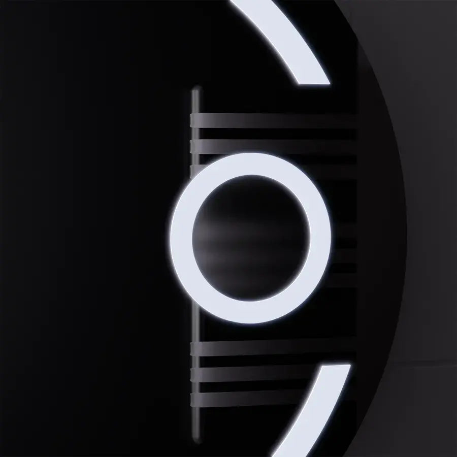 Kerek LED -tükör, 60 cm, Visio MotionGlow Marcello, Leírásos rendszer, óra és hőmérő, kozmetikai lupa, dimálható