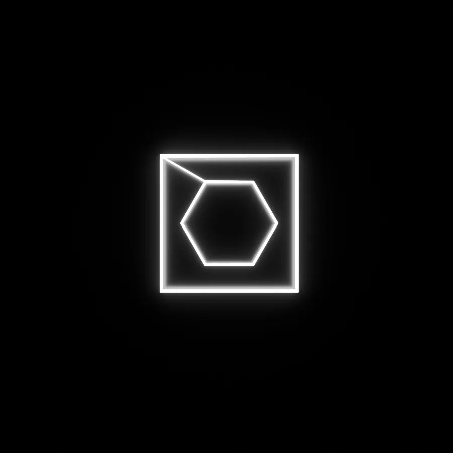 Méhsejt 1050 mm x 1200 mm led hexagonok