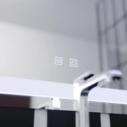 Mirror LED Touch Finater Systebration System 60x45cm