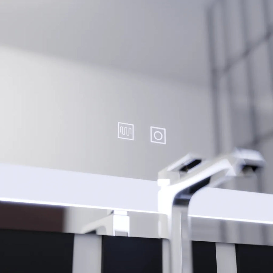 Mirror LED Touch Finater Systebration System 60x45cm