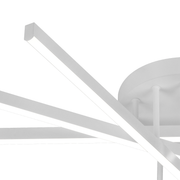 GIO távirányítós LED csillár, 65 W, 5 elem, hideg/hideg/semleges fény, szabályozható, fehér