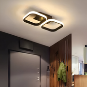 LED LED Vertex 11W, 2 négyzet, lineáris, hideg/forró/semleges fény, fekete