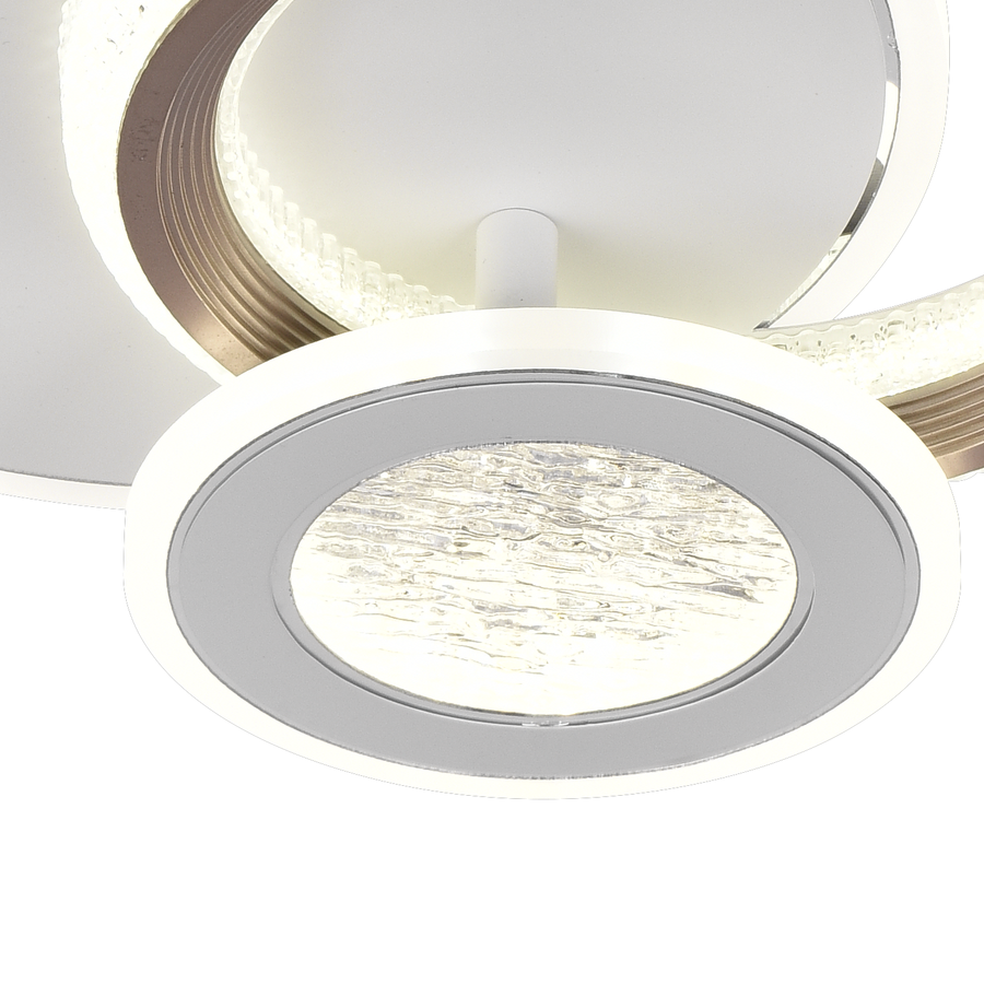 LED LED nyxora 36W, 3 kör, hideg/forró/semleges fény, fekete