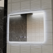 ARTAR Touch téglalap alakú LED tükör, 80x60 cm, páramentesítő rendszer, szabályozható, óra és hőmérséklet, meleg, semleges hideg fény 3000K/4000K/6000K