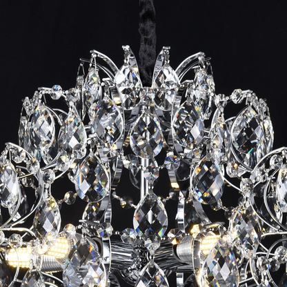 Crystal Chandelier fiamma, 6x E14, 45 cm átmérőjű, arany