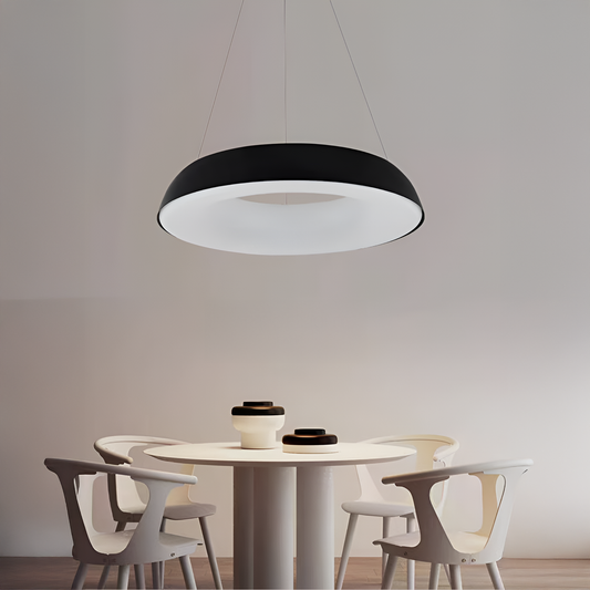 LED -csillár, Chiara távirányítóval, 74W, hideg/forró/semleges fény, instabil, fekete