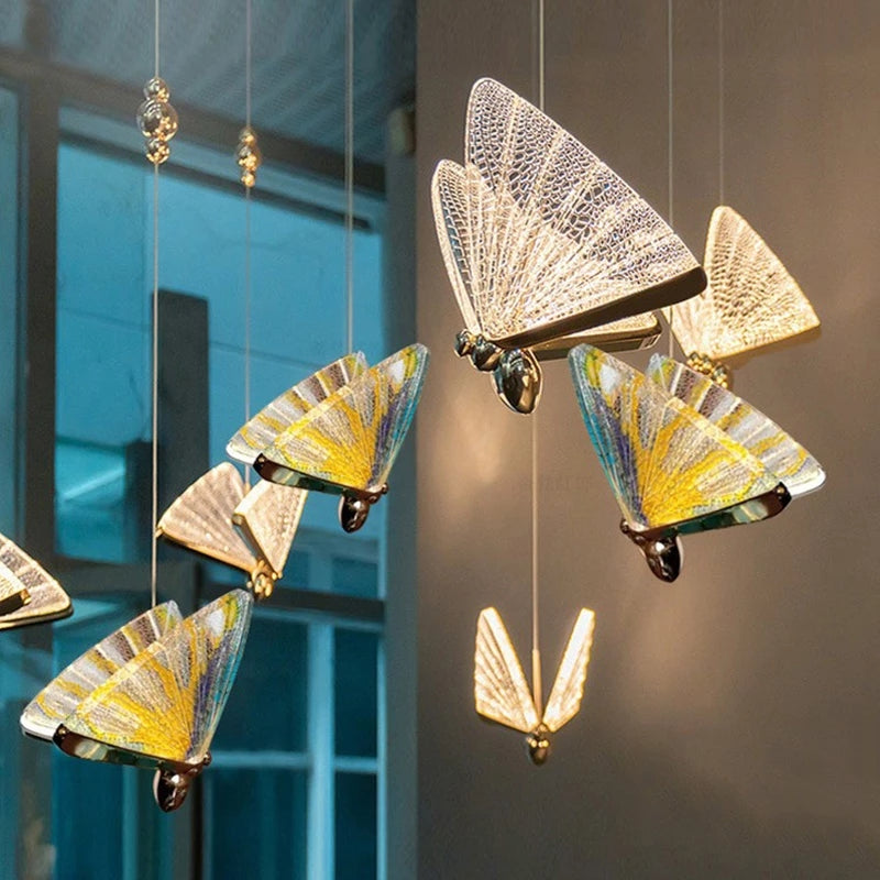 Felfüggesztett vágyat LED LED Acril Valentina 21W távirányítóval, Davable, 3000K/4000K/6000K, arany, fém és akril