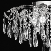 Crystal Chandelier fiamma, 6x E14, 45 cm átmérőjű, arany