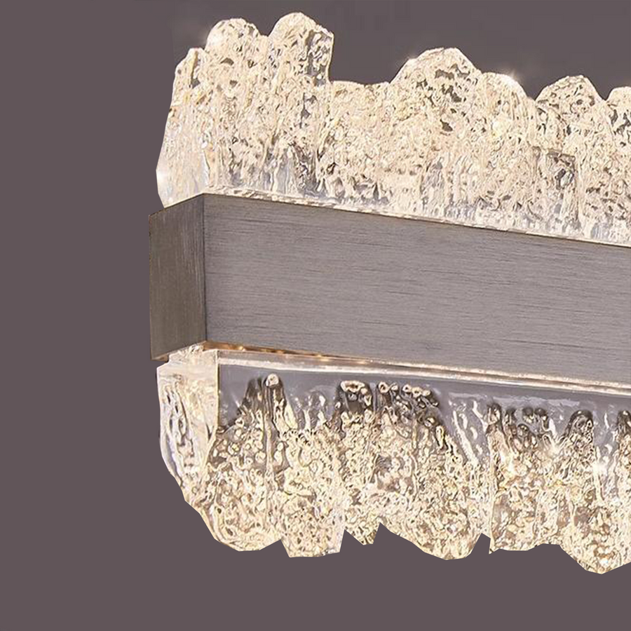 Függesztett LED-es csillár távirányítóval NIVALIS 56W, Hossz 120cm, Hideg/Meleg/Semleges fény, Szabályozható, Állítható magasságú, Arany