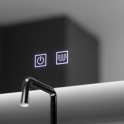 LED -tükör LED SEMILUNA 60X54 - Soluna Touch Besorment System, Dimable