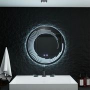 Kerek LED-es tükör, 70 cm-es Lira Verità Touch szabályozható páramentesítő rendszer